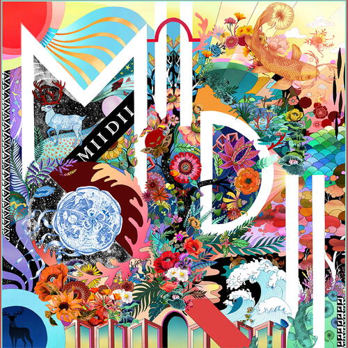 miidii silk scarf