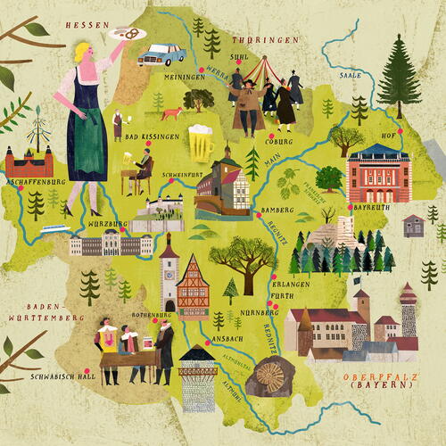 Map of Franconia