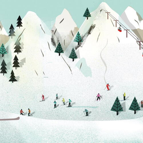 skiing