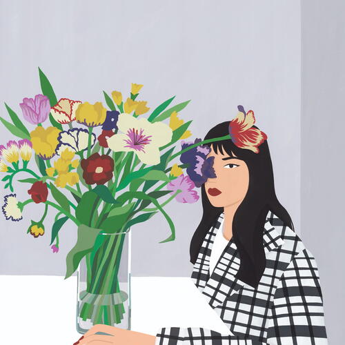 The flowers between us