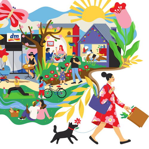 dm drugstore shopping bag