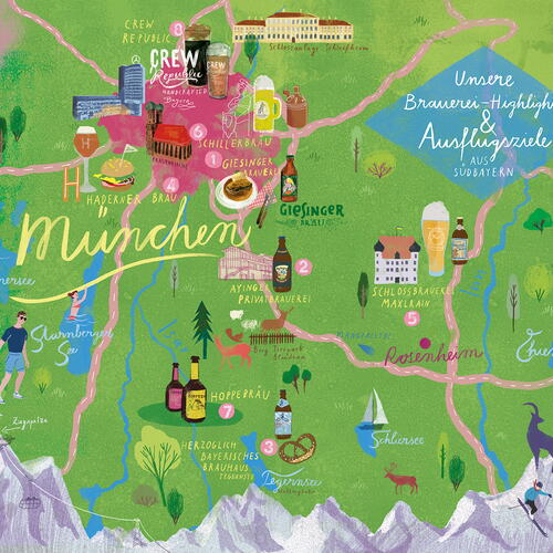 Map of South Bavaria