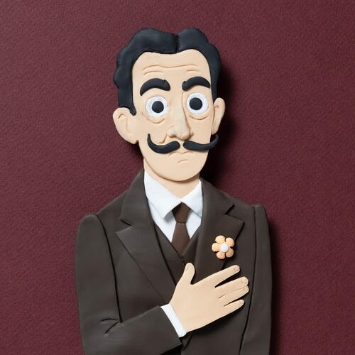 Salvador Dalí in Clay