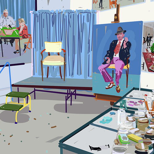 David Hockney Studio