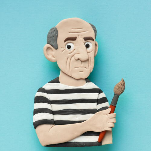 Pablo Picasso in Clay