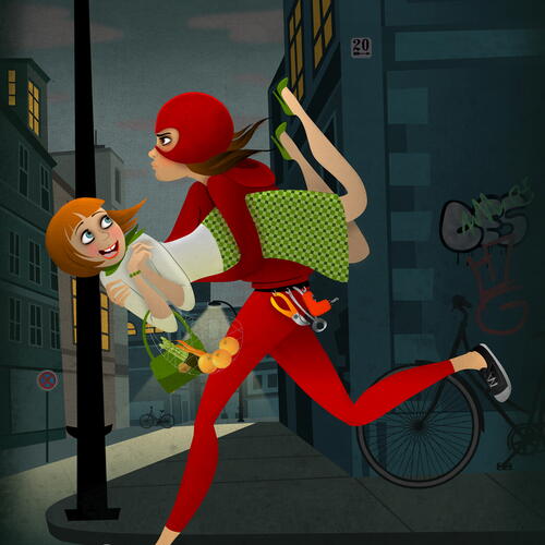Column Superheroines