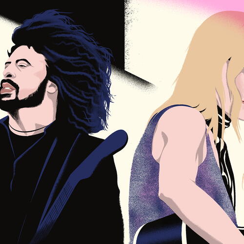 Dave Grohl and Aimee Mann